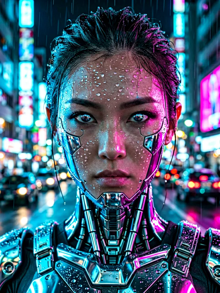 赛博朋克女战士